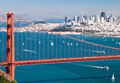 Golden Gate Bridge and San Francisco