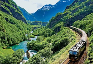 Fjords of Norway rail tour